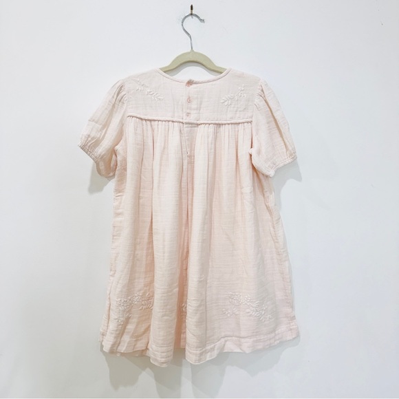 Bonpoint little Girls' 100% cotton Cream Embroidered Dress NEW - Picture 3 of 9